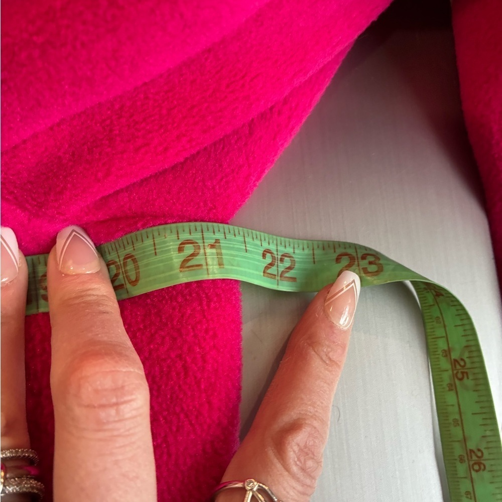 Express Tailleur vintage hot pink Sherpa blazer size large - Picture 6 of 7
